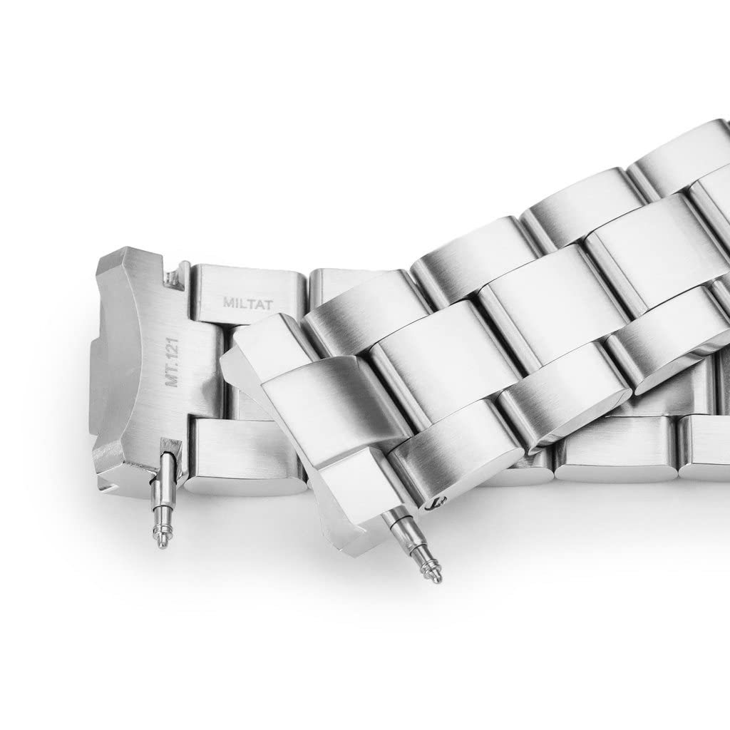 20 мм металлический ремешок для часов из нержавеющей стали Oyster, V-образная застежка для механических дайверских часов Seiko 1965, современный дизайн 63MAS