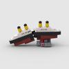Mini Titanic Sank Ship Model Break In Half Building Blocks Bricks Boat Kit Construcrion Sets Gift Adult Children