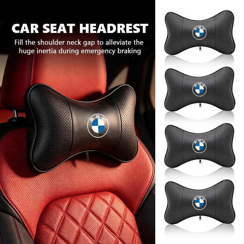 WSQK5 Universal Car Head Rest Support Comfortable Neck Pillow Cushion For BMW M 1 3 4 5 6 7 Series X1 X3 X4 X5 G20 G38 F48 E36 E39