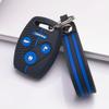Silicone Car Remote Key Case Cover Fit Honda Accord Civic CRV Pilot Insight Ridgeline Key Fob Holder Shell Auto Accessories