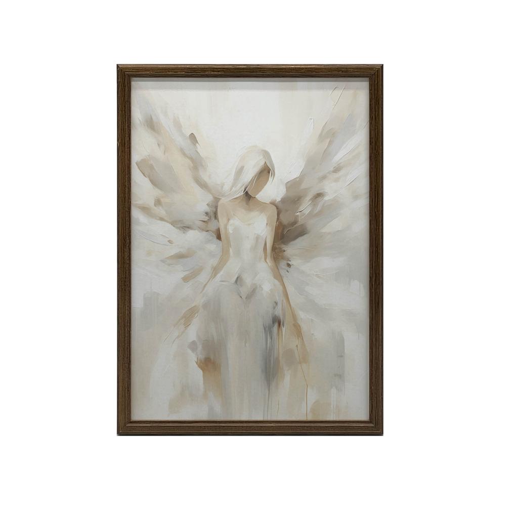 Poster Picture of Angelic Beauty Poster Picture of Angelic Beauty, 40X50 Cm, Gold Aluminum Frame, 230 Gsm Matte Paper