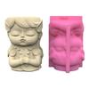Girl Concrete Flower Pots Molds Succulent Planter Vase Silicone Mold Candle Pen Holder Mold Epoxy Resin Plaster Cement
