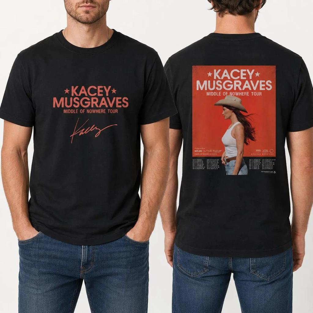 Kacey Musgraves Тур 'Середина Нигде' 2026 Даты Тура по Кантри-Музыке Футболка