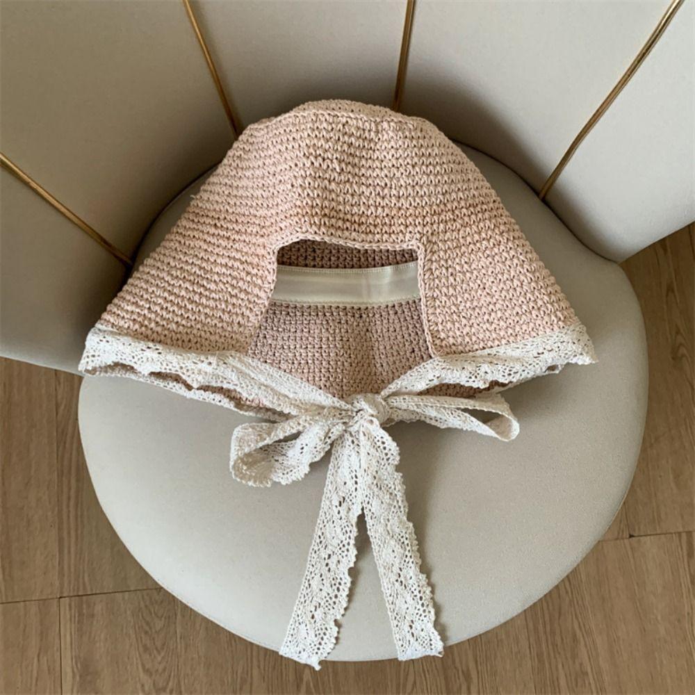Sun Protection Straw Hat Foldable Straw Sun Visors New Sunshade Hat Women Girls