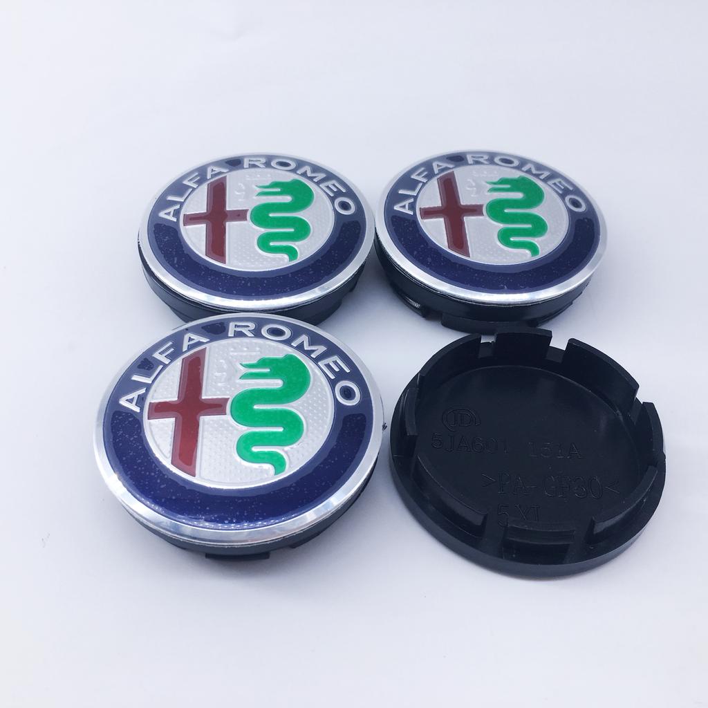 10Pcs 56mm For Alfa Romeo 159 147 156 Giulietta GT Mito Brera Giulia Car Wheel Hub Logo Modification Wheel Hub Cover Decoration