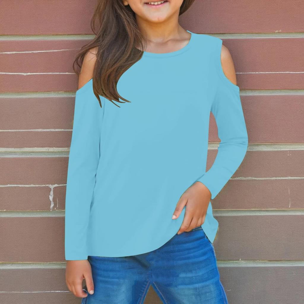 Футболки для малышей и девочек, детские футболки с длинными рукавами и принтом для мальчиков и девочек