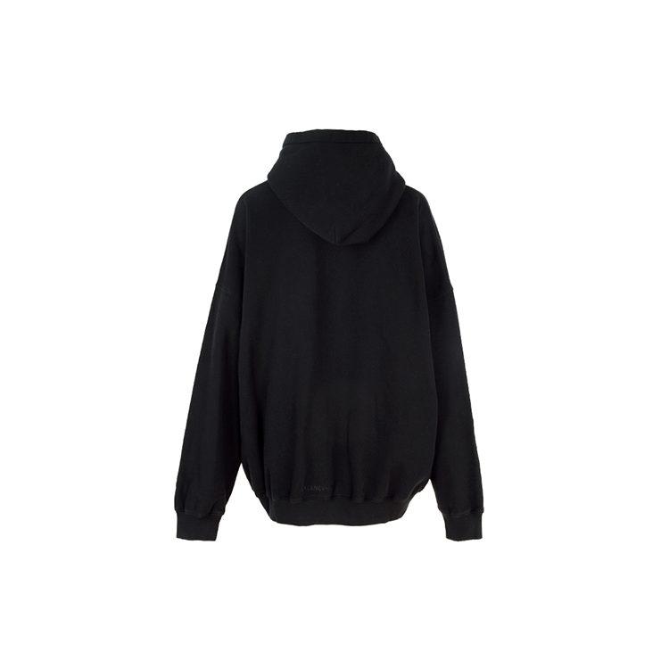 Balenciaga Худи оверсайз 'Черный' 651799TLV581000