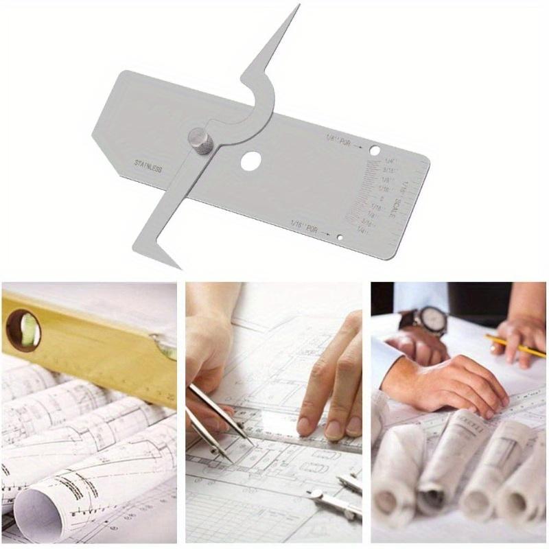 1 комплект сварочных калибровочных инструментов V-WAC, инструменты для контроля сварных швов из нержавеющей стали, калибровочный инструмент для ямок, дюймовый.