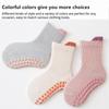 3Pairs/Lot Baby Anti-slip Socks For Boys Girls Low Cut Floor Kids Toddler Sock With Rubber Grips Socken For 0-6Years