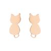 In-Style Cute Stainless Steel Small Animal Earrings: French Fashion Rabbit, Cat, Dog & Goldfish Designs for Women