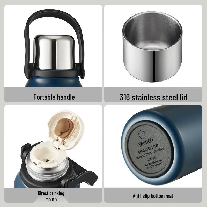 TAFUCO 316 Stainless Steel Large Capacity Insulated Thermos