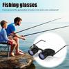 Fishing Glasses 10X Magnification Waterproof Anti-fog Clear Lens Portable Bird Watching Binoculars Telescope Eyeglasses Night Vision Angling Eyewear