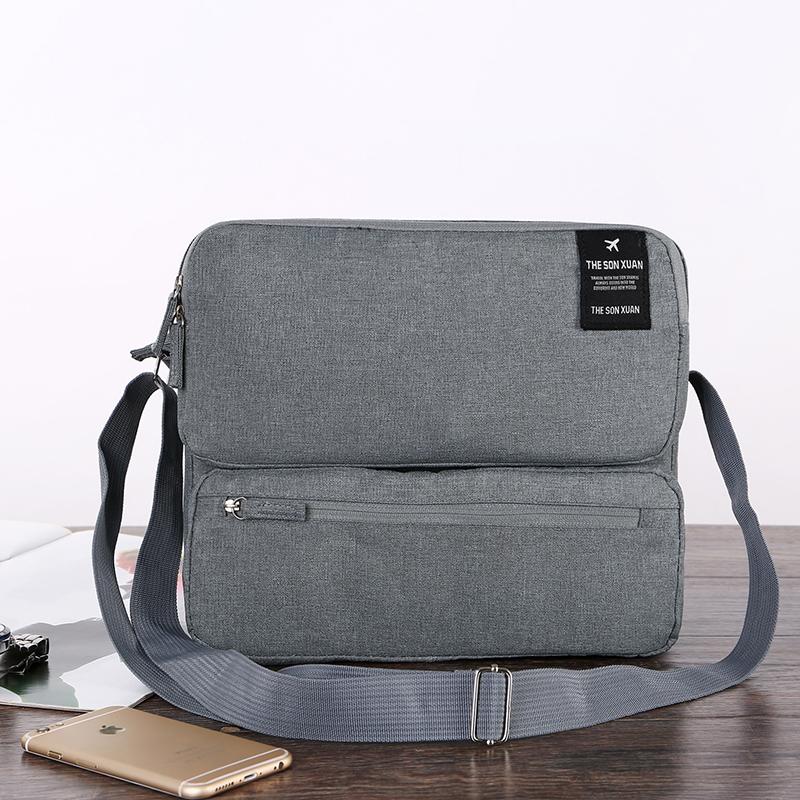 Large Capacity Multi-layer One Shoulder Messenger Bag Business Travel Work Commute Daily Storage Bag