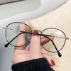 Очки для женщин с защитой от синего света от близорукости, овальные, с металлической оправой, модные компьютерные очки