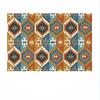 Crystal Velvet Bohemian Rug – Tribal  Moroccan Geometric Design, Luxury Persian Style Carpet for Living Room, Bedroom Decor