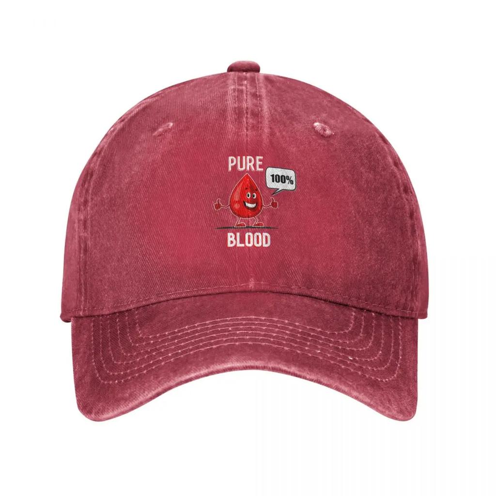 Pure Crimson Blood Drop Baseball Cap Kids Hat Military Cap Unisex Wild Ball Hat Hat Beach Hats Women Unisexs
