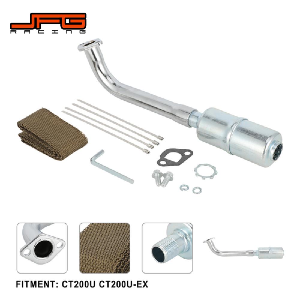 Motorcycle Exhaust Pipe Kit Stainless Steel For CT200U CT200U-EX CT 200U CT 200U-EX Dirt Pit Bike Motorcycles Accessories
