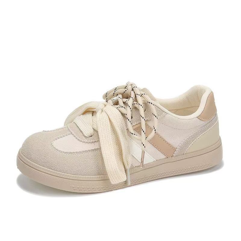 Ретро повседневная спортивная обувь нишевый дизайн чувство плоской подошвы немецкие кроссовки женские весна 2025 новые уродливые милые большие головные уборы