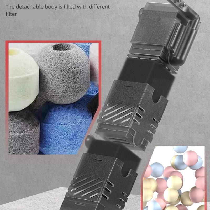 Noiseless Water Filter Geyser Pump USB Propelled for Outdoor Reservoirs and Indoor Aquariums