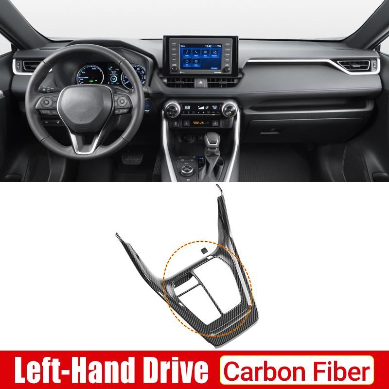 ABS карбоновая внутренняя коробка переключения передач автомобиля, крышка панели, накладка, аксессуары для Toyota RAV4-2022 2023 RAV 4 XA50