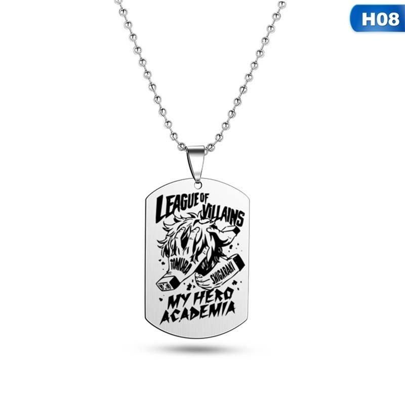 Кулон-жетон аниме из нержавеющей стали. В ассортименте