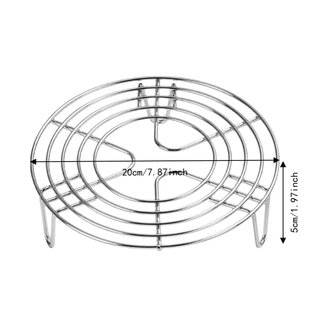 Stainless Steel Steamer Rack Round Cooling Rack Durable Pot Steamer Insert Meal Prep