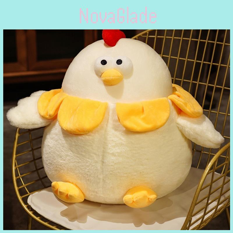 Duddun Chicken Stuffed Toy Soft Plush Cotton For Kids Bedroom Decor Gift