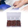 210pcs Sanding Bands for Nail Drill Coarse Fine Pedicures Manicure Sanding Bands with Mandrel 80 120 180 Grit Brown