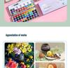 Tin Box: 100-Color Portable Watercolor Paint Set for Kids DIY Nail Art & Painting