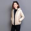 Women's Spring Autumn Winter Coat with Hood Thick  Long Sleeves Warm Plain, Smooth, Form-fitting, with Zipper Pockets, Cardigan, Women's Coat