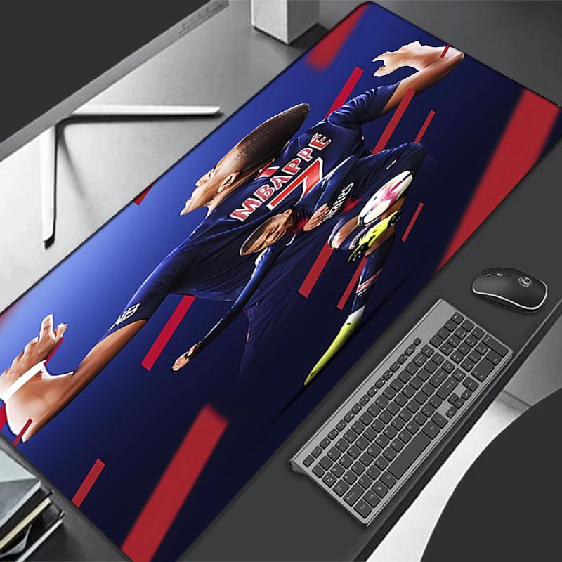 Kylian Mbappé Theme Premium Non-slip Mouse Pad with Stitched Edges,Durable Rubber Material,for Desktop & Gaming Great Gifts