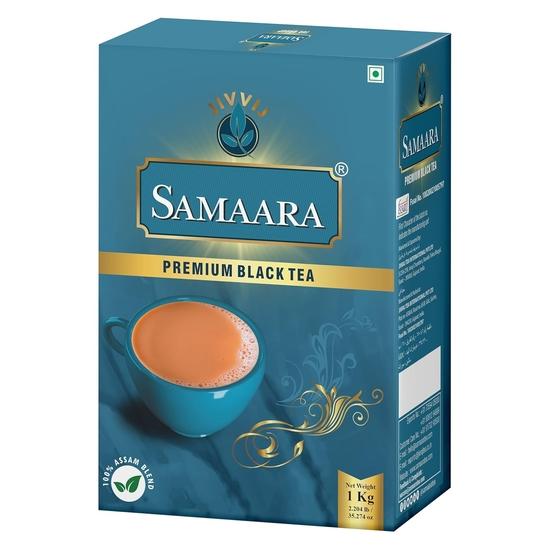 Samaara Tea 1kg | CTC Assam Premium Black Leaf Tea | Chai Patti Powder | Box 1 kg