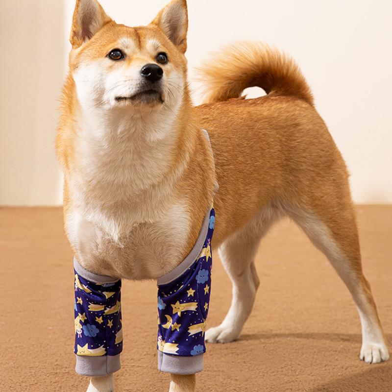Pet Knee Pads Anti-dirty and Anti-gray Clothes Joint Protective Cover Shiba Inu Anti-grinding Leg Cover Medium and Small Dog Elbow Pads