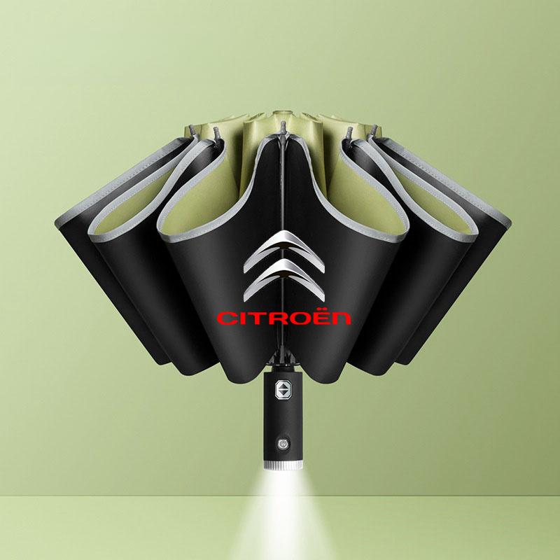 GEFR3 For Citroen 12 Bone Car Automatic Folding Umbrella Sunshade Accessories Grand Berlingo Celysee Xsara C4 Picasso C5 C3 Aircross