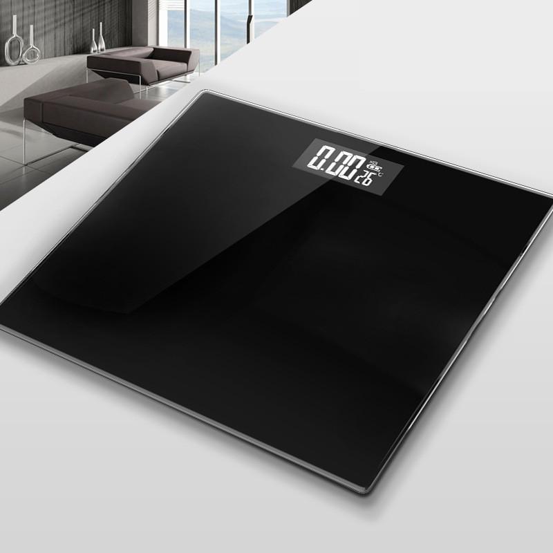 Напольные весы для ванной комнаты, стеклянные умные электронные весы, ЖК-монитор с зарядкой через USB, цифровые весы