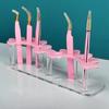 Pink Hold Tweezers Lash Tools Eyelash Holder for Eyelash Extension Lash Tile Eyelash Shape Tweezers Holder