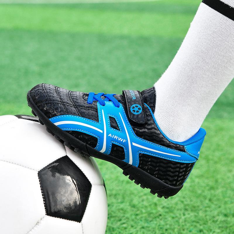 Children's football shoes spike broken spike boys shoes Velcro ball captain girls primary school students game training sports shoes