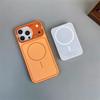 Жидкий чехол для телефона с магнитом, ощущение мягкой кожи, для iPhone 11 12 13 14 15 16 17 Pro Max, для беспроводной зарядки Magsafe, противоударная крышка