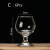 Cognac Brandy  GlassTransparent High Capacity Goblet Red Wine Glass Scented Cup Suit Whisky Vodka Bar Restaurant Drinking Vessel
