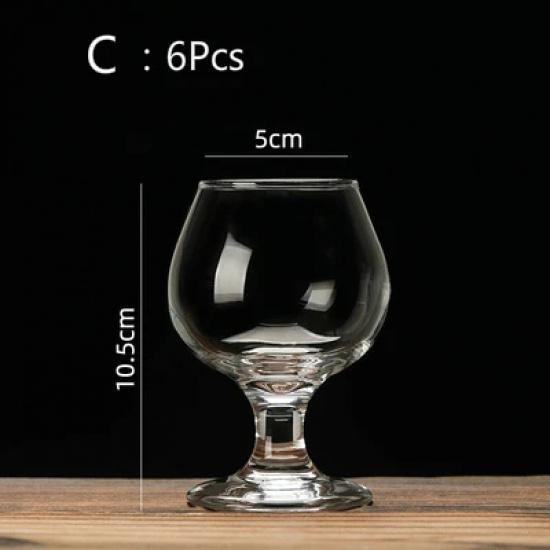 Cognac Brandy GlassTransparent High Capacity Goblet Red Wine Glass Scented Cup Suit Whisky Vodka Bar Restaurant Drinking Vessel