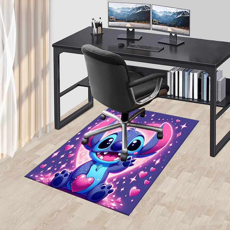 Stitch'S Magical Heart Carpet For Playroom Bedroom Living Room Sofa Home Decorkids Game Area Rug Nonslip Floor Mat