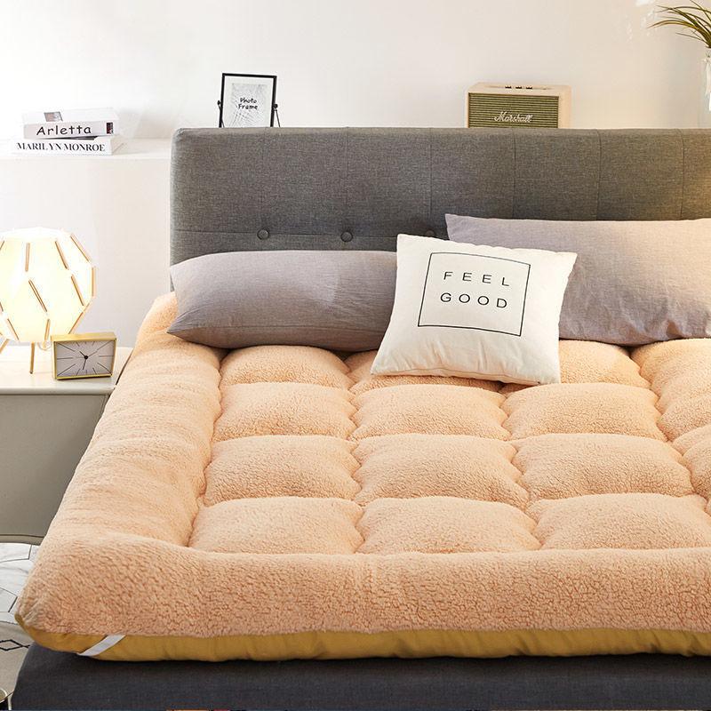 Зимний бархатный домашний спальный коврик с ягненком для спальни, удобная теплая кровать, толстая подушка для студенческого общежития WTEMPO