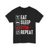 Футболка Eat Sleep Gym Repeat | Любитель силовых тренировок | Футболка для бодибилдинга Унисекс
