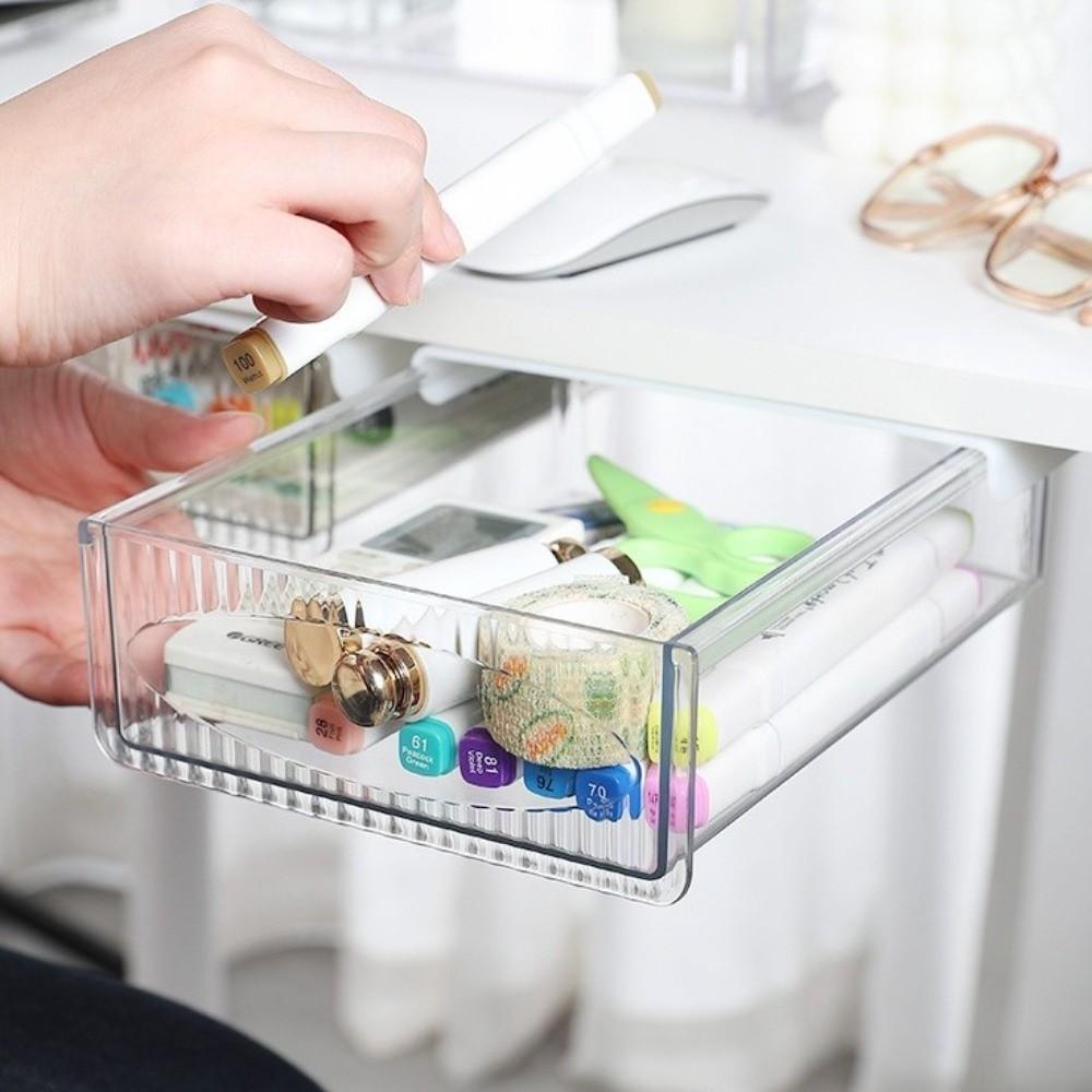 Ящик под стол большой вместимости самоклеящийся органайзер для стола выдвижной ящик для хранения бытовой