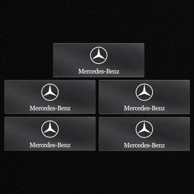 AABDV1 1/2/5/10pcs Car Badges Auto Interior Decor Logo Stickers for Mercedes Benz Maybach W204 W205 W211 W21 C260 E300 W205 W212 AMG
