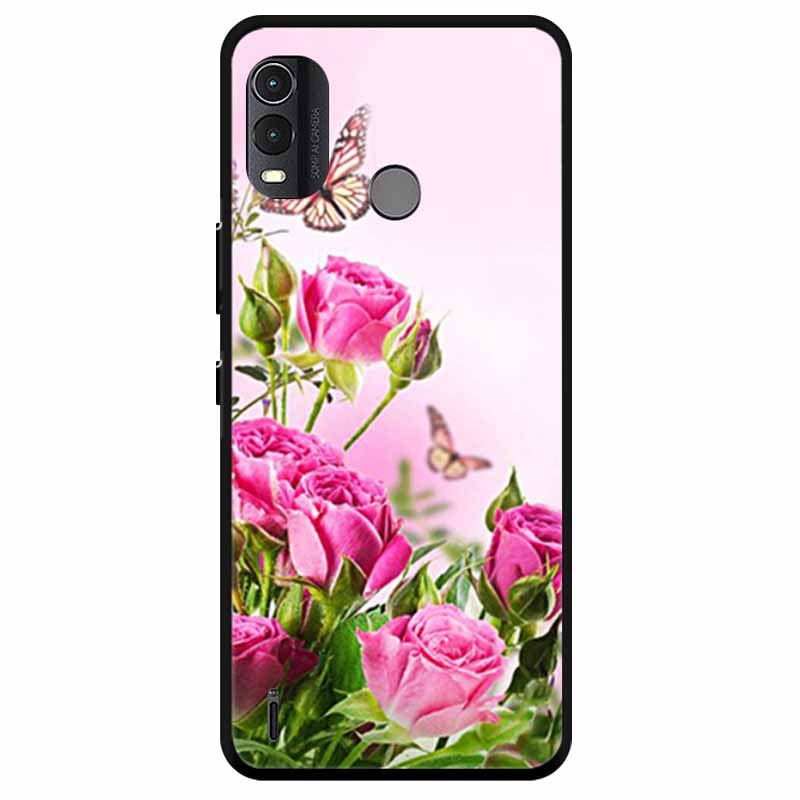 Мягкий силиконовый чехол для Nokia C22 Чехол 2023 TPU Волк Лев Расписной Черный Телефон Coque для Nokia C22 C 22 4G Черный Для NokiaC22