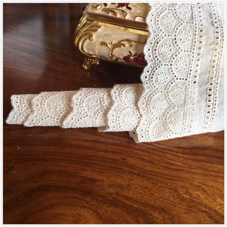 Хлопковое кружево Вышитое вышитое кружево Кружевные аксессуары Текстиль Делать шторы Хлопковая ткань Аксессуары для одежды Изделия ручной работы Ленты
