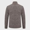 Men's Trendy Knitted Stand-Up Collar Sweater Cardigan - Autumn/Winter Warmth