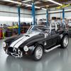 1/22 Ford Shelby Cobra 427 S/C Модель автомобиля из сплава Звук и свет Инерционный Детская игрушка Коллекционные предметы Подарок на день рождения