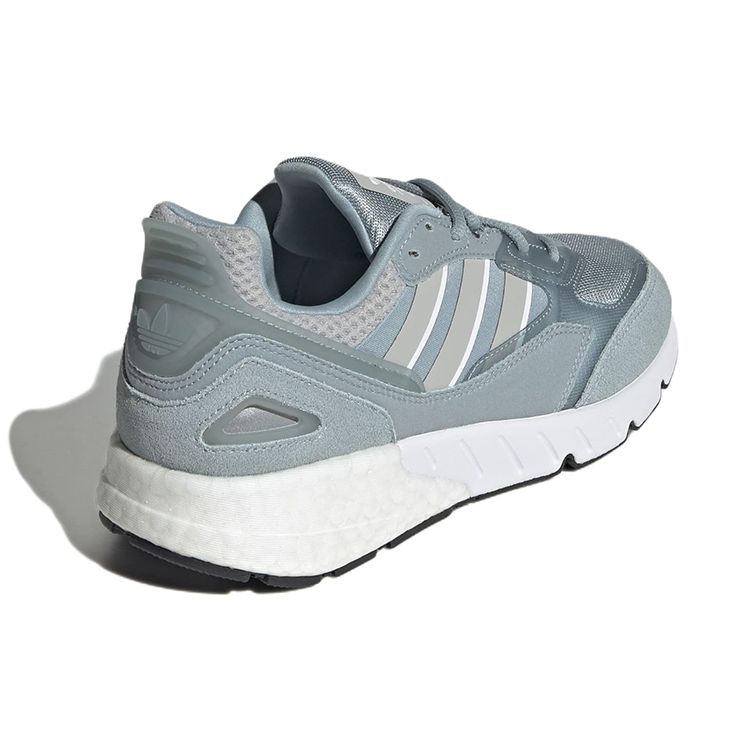 adidas Originals ZX 1K Boost 2.0 Удобные Спортивные С Круглым Носком На Шнуровке Прочные Низкие Повседневные Кроссовки Женские Светло-Голубые GV8028